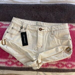 One Teaspoon Bandits Low Waist Denim Shorts
